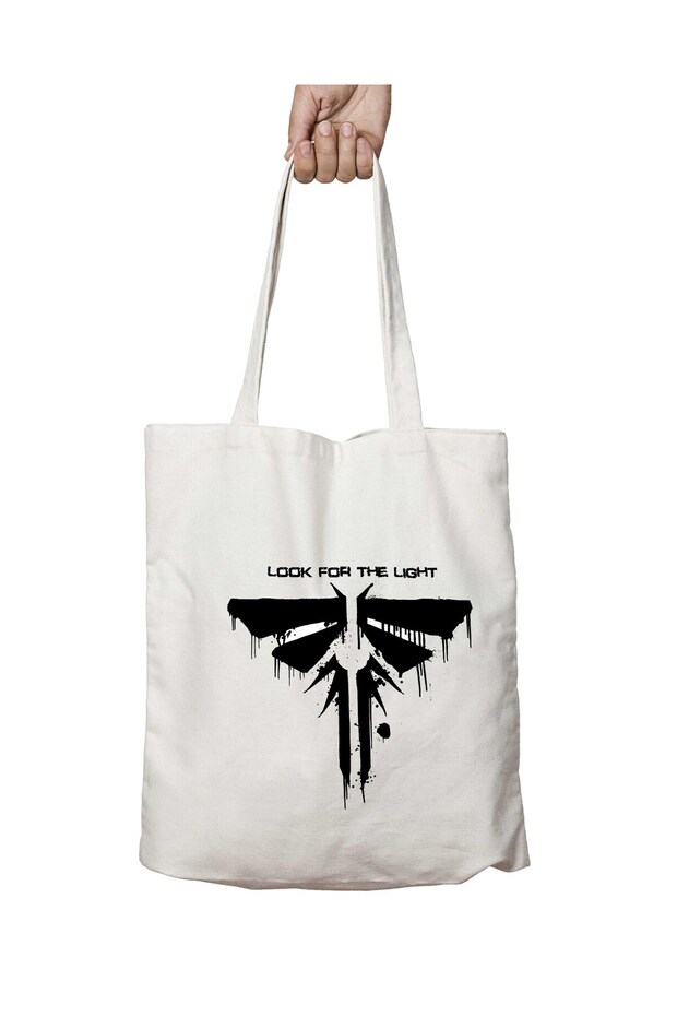 Look for the Light Slogan Last of Us Two Sides Durable Washable School Beach Shoulder Tote Bag