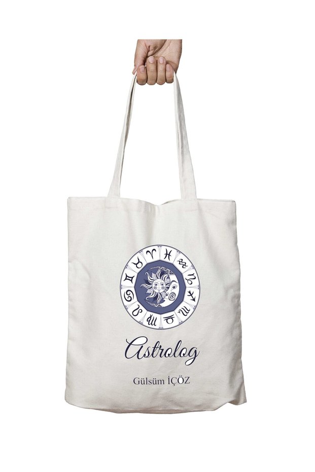 Astrologer Two Sides Permanent Washable School Beach Shoulder Cloth Bag