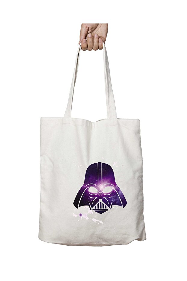 Star Wars Darth Vader Galaxy Two Sides Permanent Washable School Beach Shoulder Cloth Bag