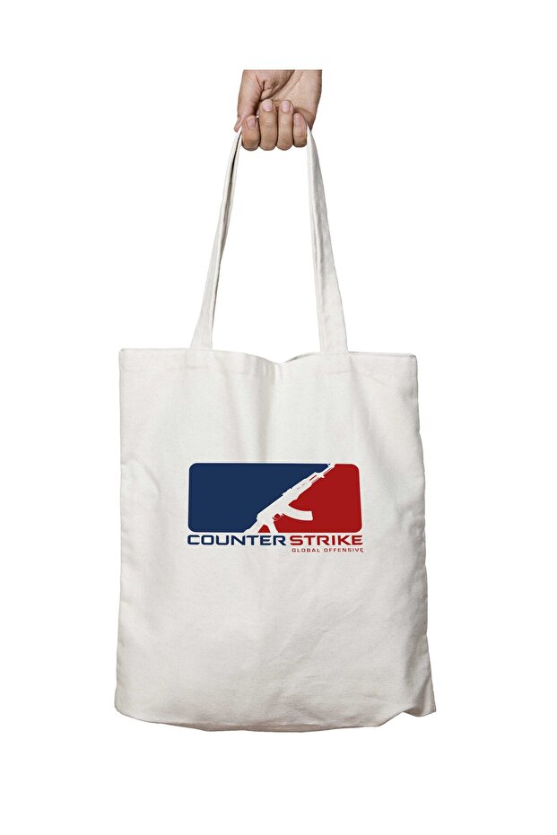 Ak League Two Sides Permanent Washable School Beach Shoulder Cloth Bag