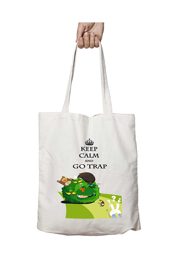 A Melhor Trap - Keep Calm Two Sides Lasting and Washable Shoulder Tote Bag
