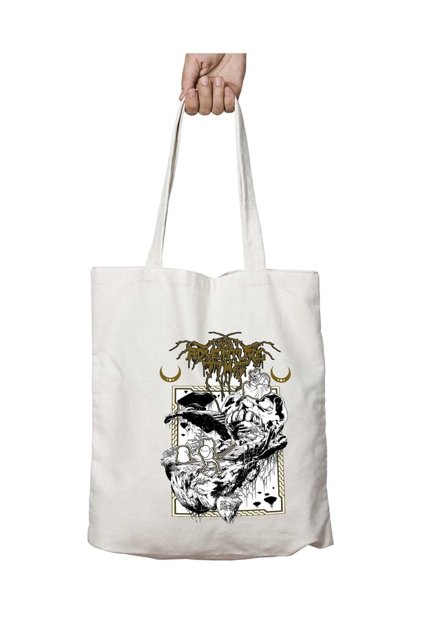 Dungeons and Dark Thrones Finn Jake Two Sides Permanent Washable School Beach Shoulder Cloth Bag