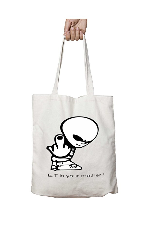 E.t. - Alişanın Two Sides Permanent Washable Bag with Mother