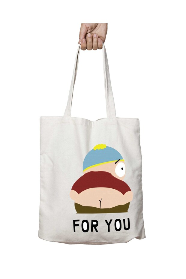 South Park Eric Cartman Two Sides Washable School Beach Shoulder Cloth Bag