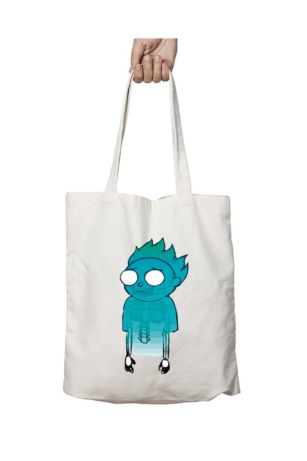 22 Ram Rick Ghost Two Sides Permanent Washable School Beach Shoulder Cloth Bag