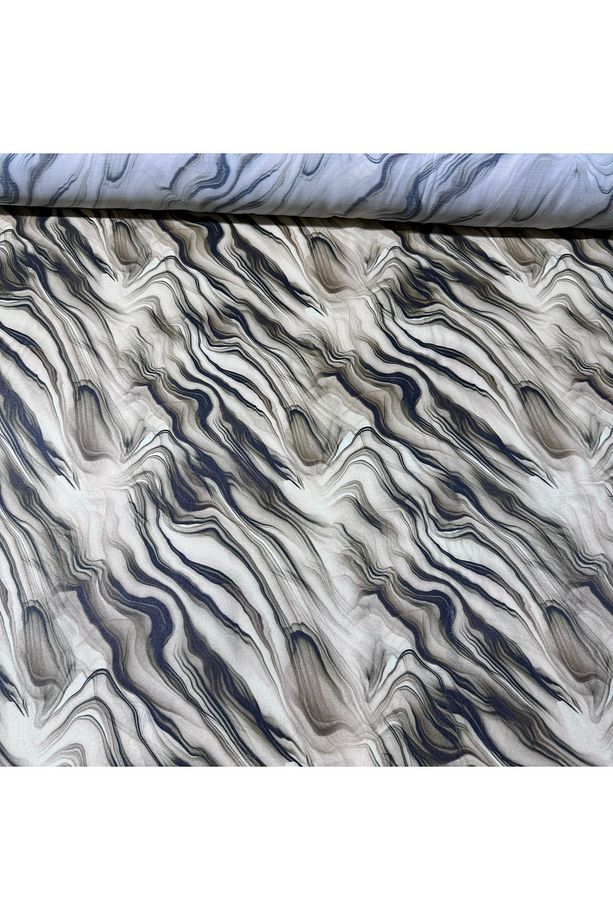 Floş Saten Kumaş Parlak Işıltılı Çift En Ombre Zebra Desenli - 6