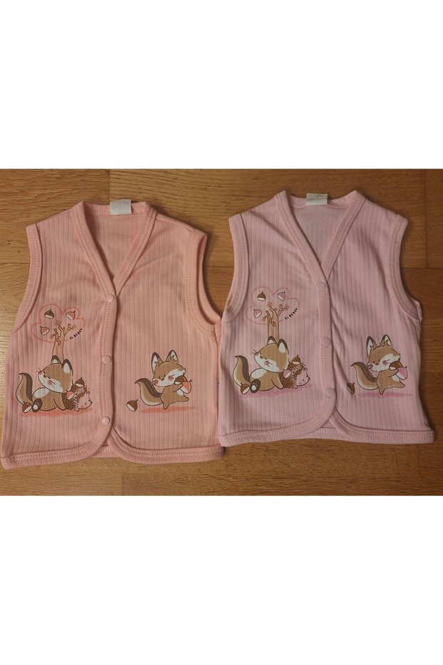 Girl Boy Baby 2-Piece Vest Set Organic Cotton Newborn Baby Gift Vest Set