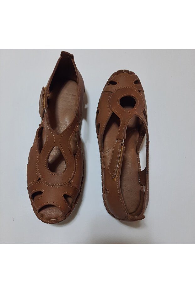 Hakiki Deri Sandalet - 4