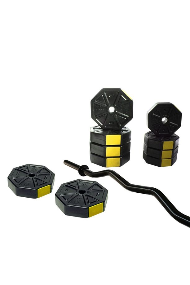 Tanspor 40kg Dambıl Dumbell Ağırlık Halter Seti Kısa Bar + Z Bar Seti - 2