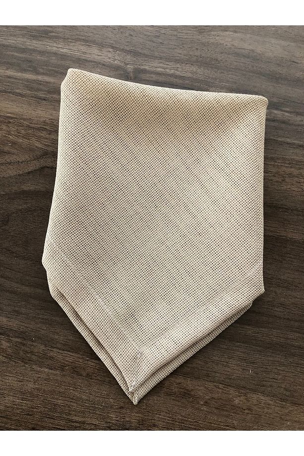 Kapicino Renk Linen Kumaş 12 Peçete 1 Runner Servis Takımı - 4