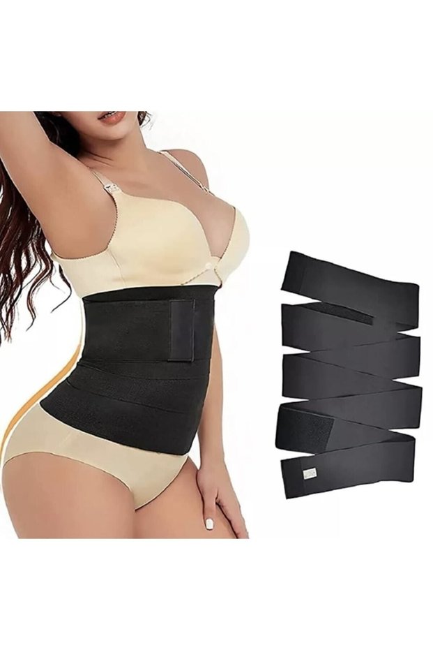 Slimming Firming Wrap Waist Bandage Corset Wrapped Around the Waist Giving an Hourglass Appearance
