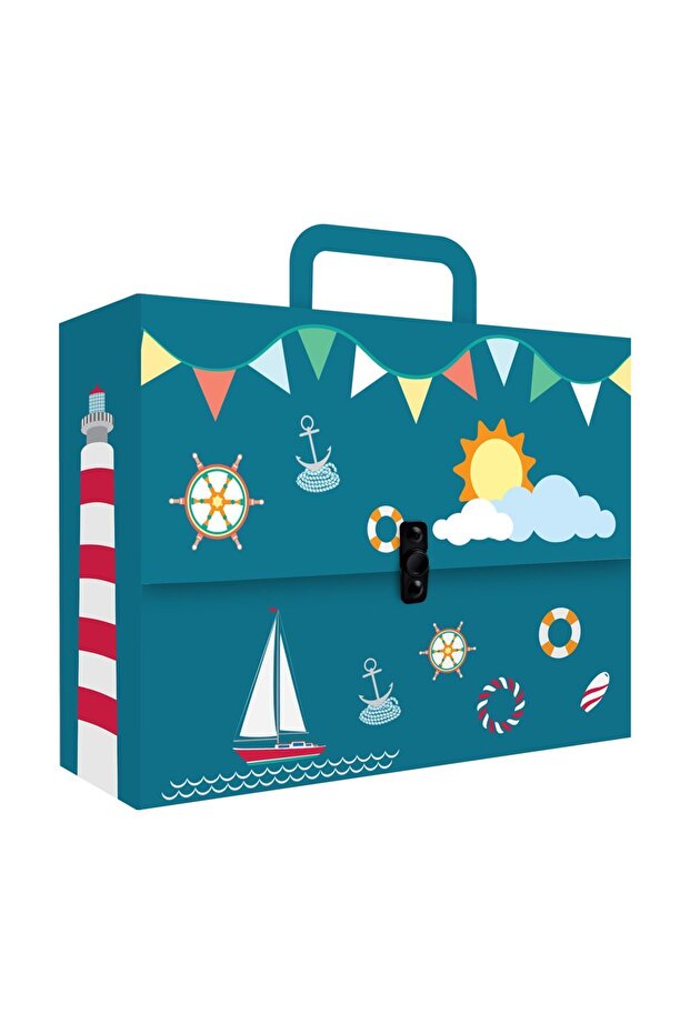 Noki Patterned - Box Folder with Handle - 2