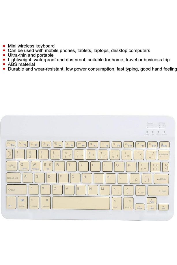 Lenovo Smart Paper ZAC00011TR 10.3" Uyumlu Kablosuz Bluetooth Şarj Edilebilir Klavye - Sarı - 2