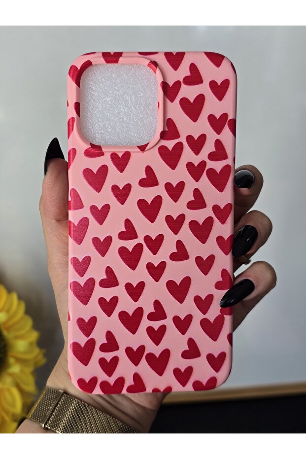 iPhone 14 Pro Compatible Patterned Velvet Launch Case - 1