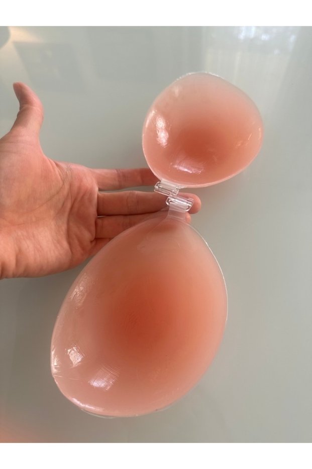 Silicone Bra Strapless Bra Sticky Bra Skin Colored Plumping Features Unpadded