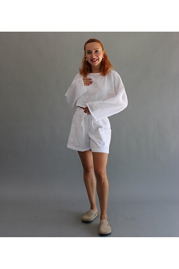 KETEN KAPÜŞONLU SWEET - 1