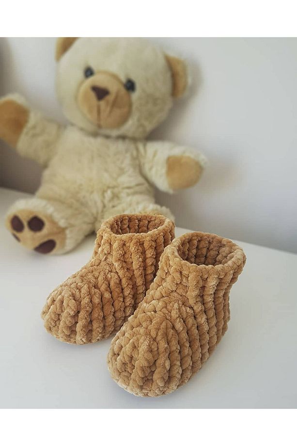 431 Gül Kurusu Soft Kadife Bunny Baby Örgü Ipi Kadife Ip Yumuşak Oyuncak Ipi Battaniye Ipi - 7