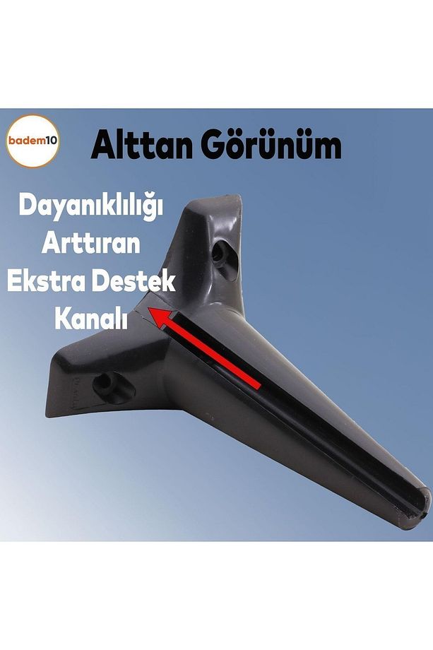 Aspen Lüks Mobilya Kanepe Koltuk Tv Ünitesi Konsol Yükseltici Ayağı Ayakları 18 Cm Siyah Ayak - 3