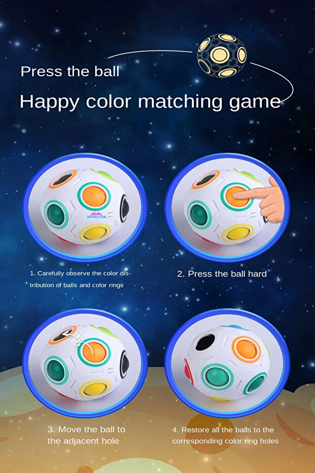 Qiyi Rainbow Ball Intelligence Cube Intelligence Cube Rubic Cube - 4