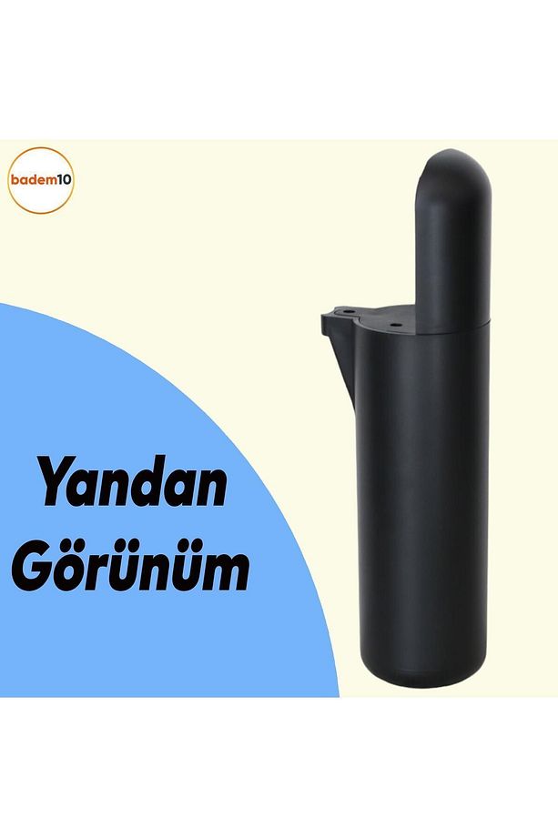 Kapsül Bohem (PREMİUM) Siyah 18 Cm Mobilya Kanepe Tv Ünitesi Koltuk Baza Yükseltici Ayağı Ayakları - 3
