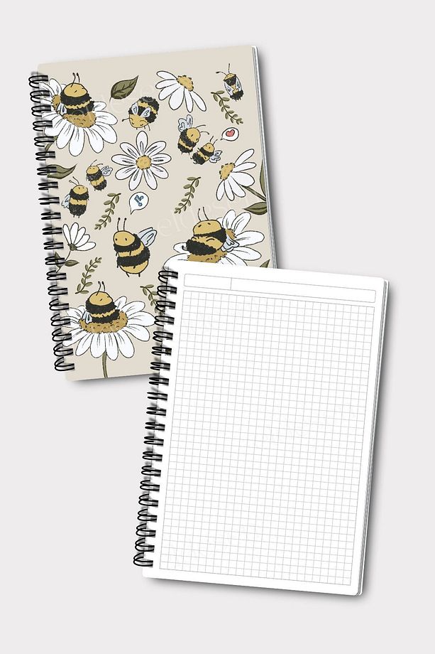 Spiralli Kareli Okul Defter Seti, A5 Boyutunda 50 Yaprak 100 Sayfa 4'lü Set, Kareli Defter Seti - 4