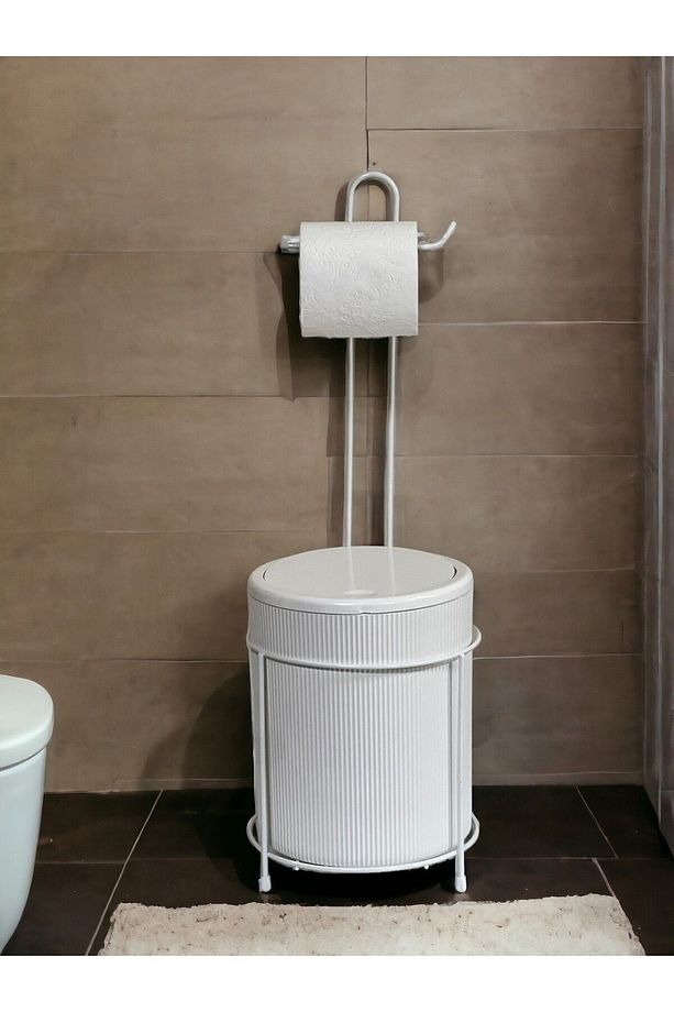 Çöp Kovalı Banyo Wc Kağıtlık - Tuvalet Kağıtlığı - 1