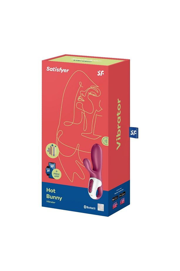 Hot Bunny Connect Güçlü Titreşimli App Kontrollü Rabbit Vibratör - 4