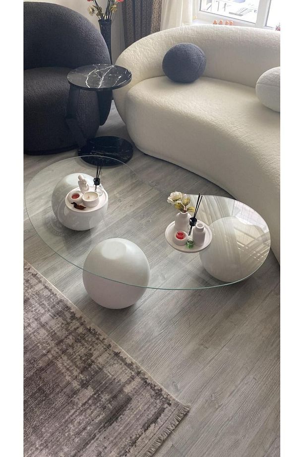 Fasulye Teddy Koltuk Takımı 3+1+Fasulye Sehpa - 3