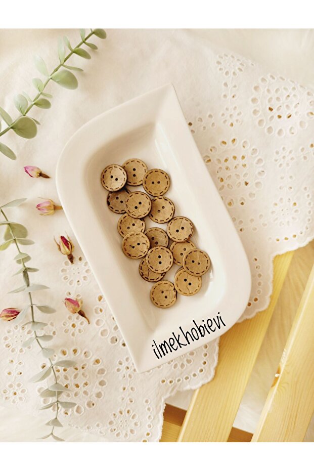 22mm 10Pcs Coconate Model Button - 1