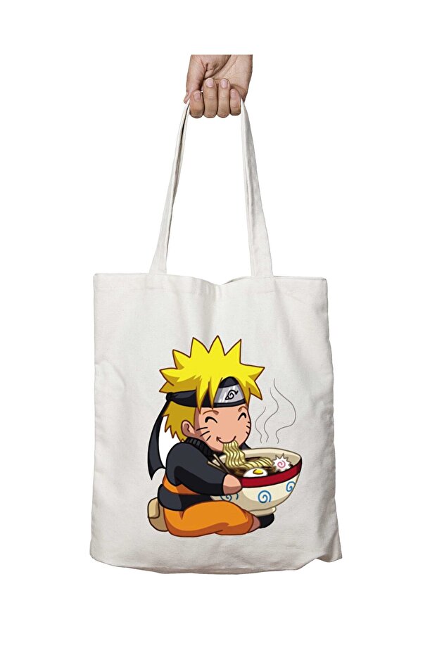 Naruto Uzumaki and Two Sides Permanent Washable School Beach Shoulder Cloth Bag