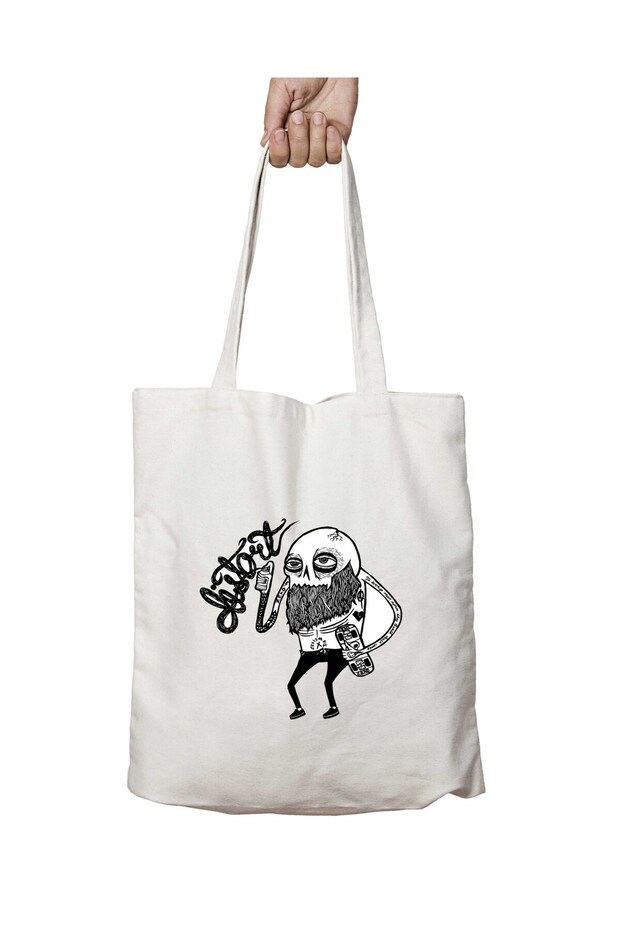 Concept Skate Board Two-Sided Permanent Washable School Beach Shoulder Tote Bag