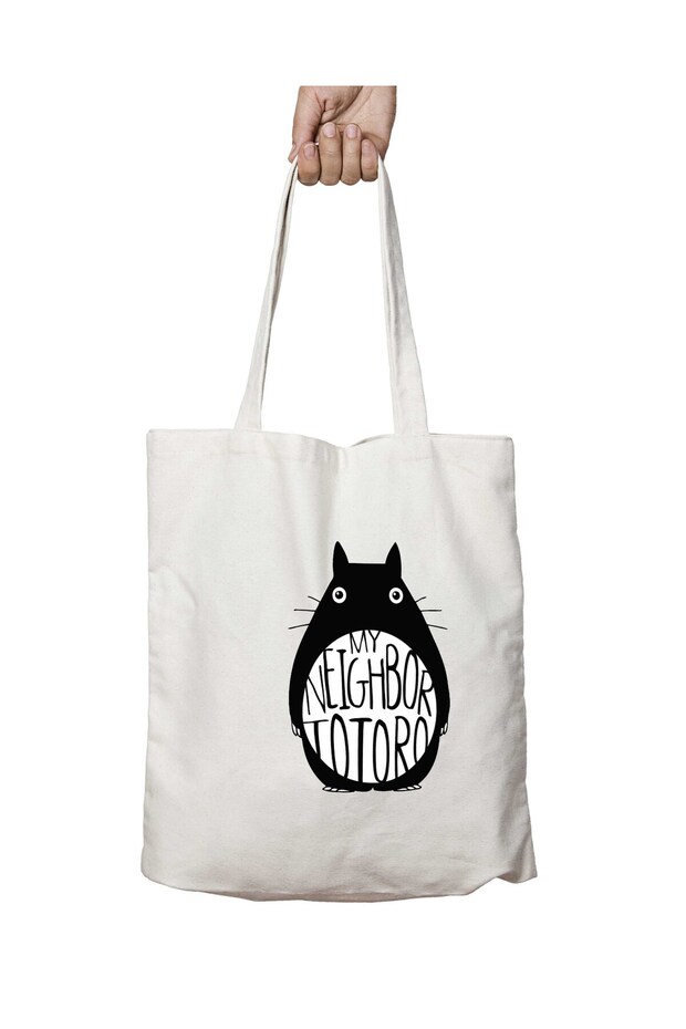 Totoro En Design Two-Sided Permanent Washable School Beach Shoulder Tote Bag