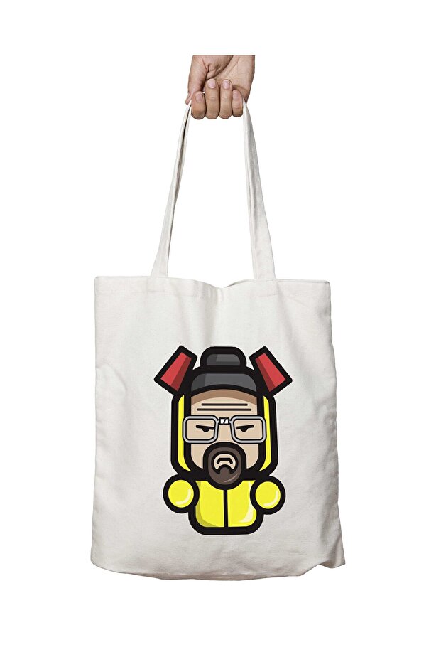 Walter White Heisenberg - Breaking Two Sides Permanent and Washable Shoulder Tote Bag