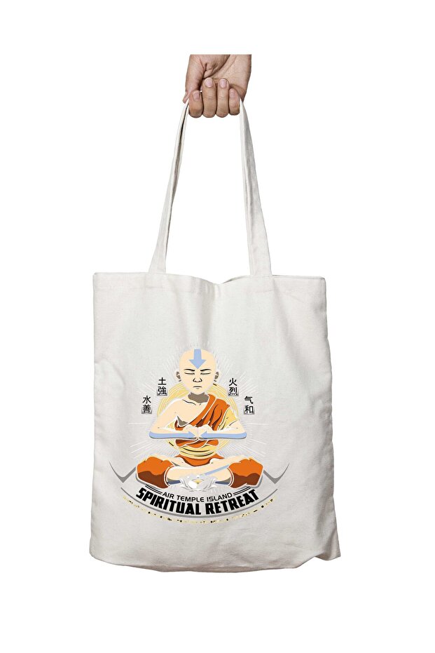 Airbender Spiritual Retreat Two Sides Lasting Washable School Beach Shoulder Cloth Bag