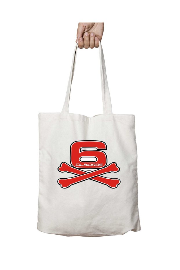 6 Cilindros Two Sides Permanent Washable School Beach Shoulder Tote Bag