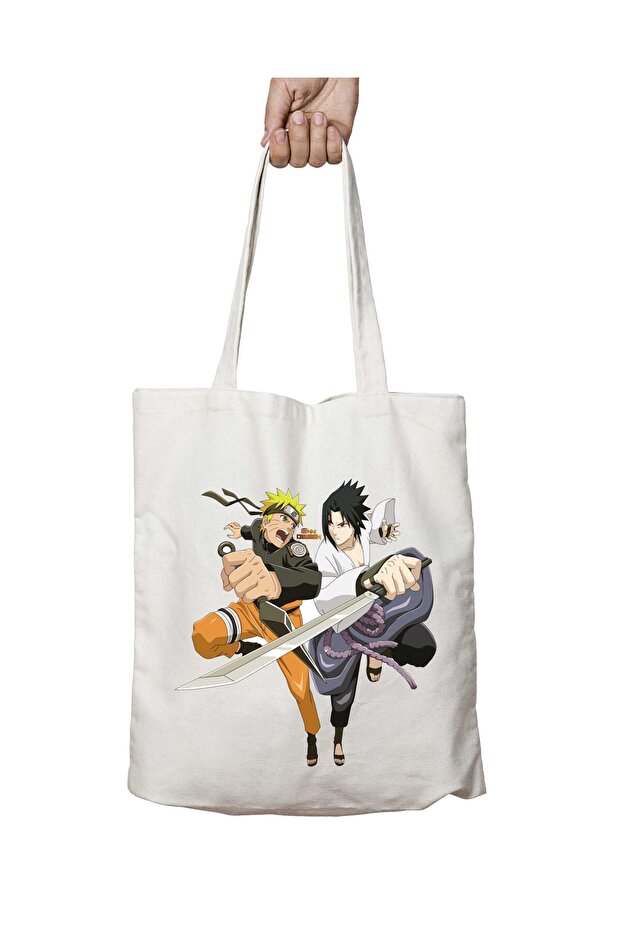 Naruto Shippuden Ultimate Ninja - Two Sides Lasting and Washable Shoulder Tote Bag