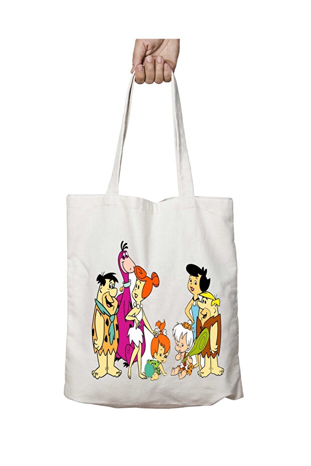 Stone Age Fred - Two Sides Lasting and Washable Shoulder Tote Bag