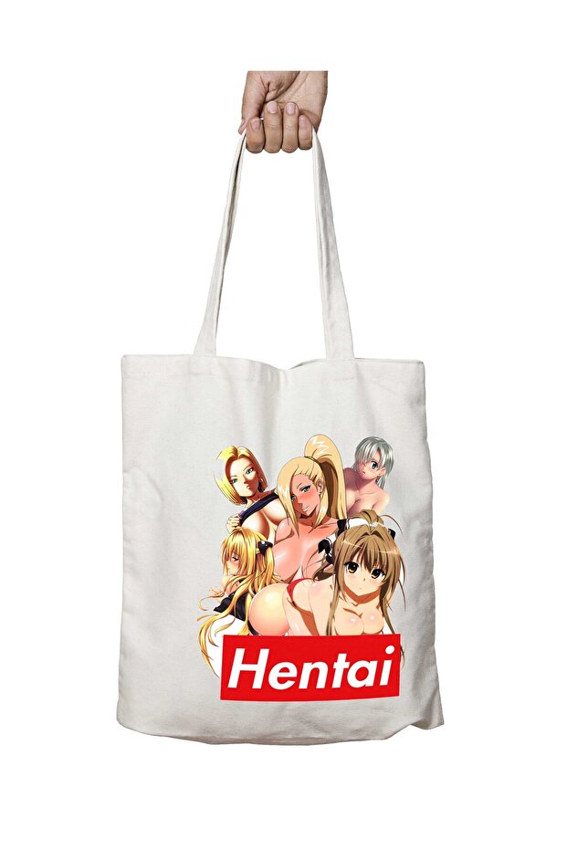 Anime Two Sides Permanent Washable School Beach Shoulder Cloth Bag
