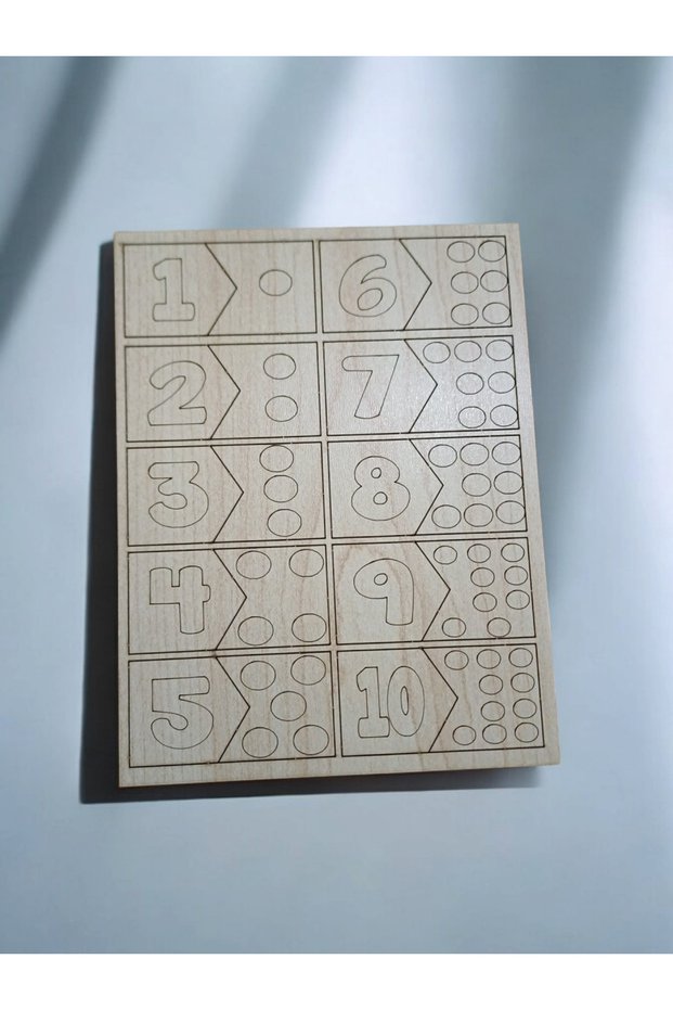 Wooden Numbers Puzzle Set