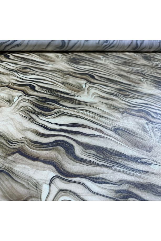 Floş Saten Kumaş Parlak Işıltılı Çift En Ombre Zebra Desenli - 4