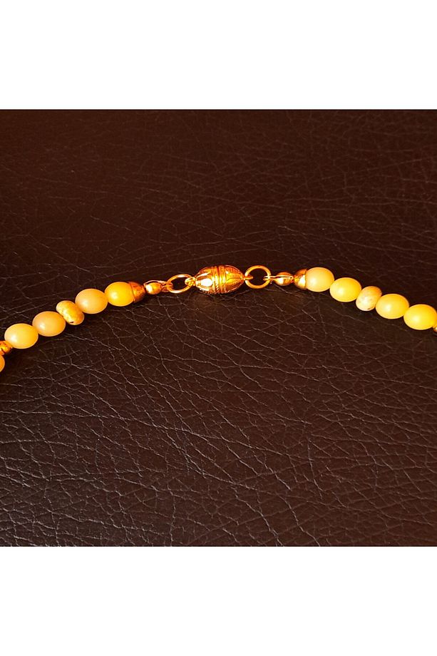 Peridot (zebercet ) Iki Sıralı Bolluk Ve Şifa Kolyesi - 6