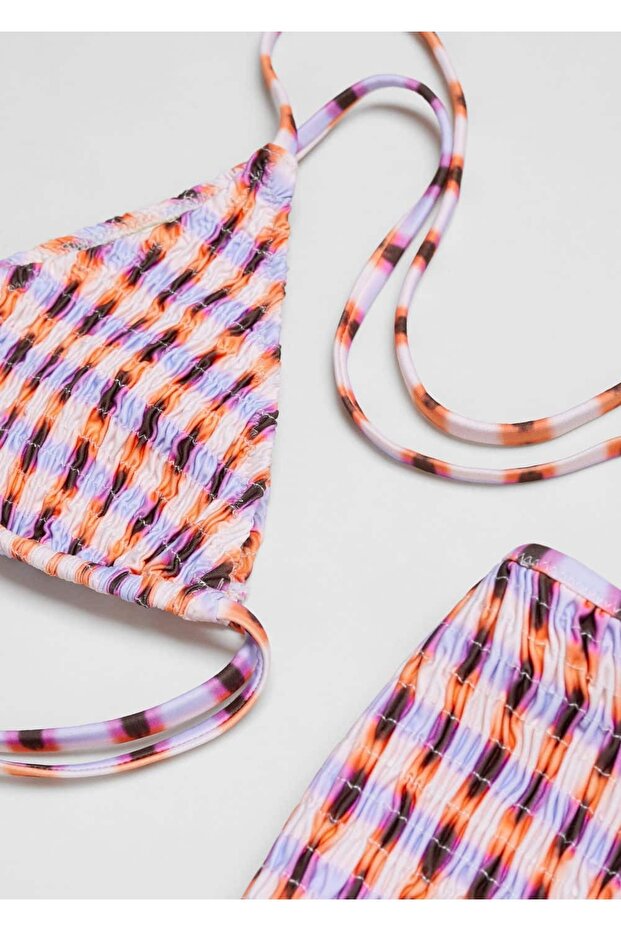 Desenli bikini üstü - 5