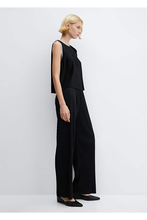 Pilili wideleg pantolon - 7