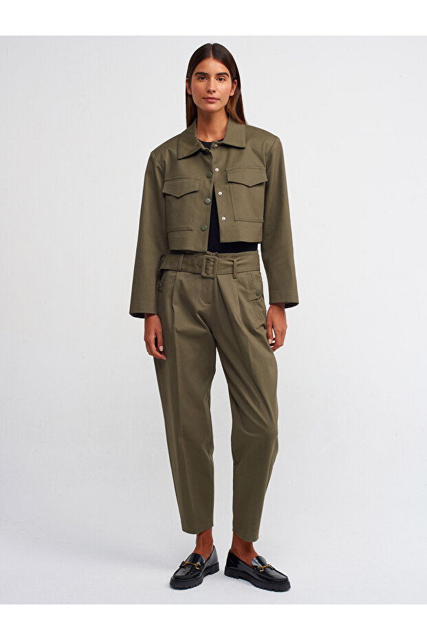 60720 سترة مبطنة-كاكي - 4