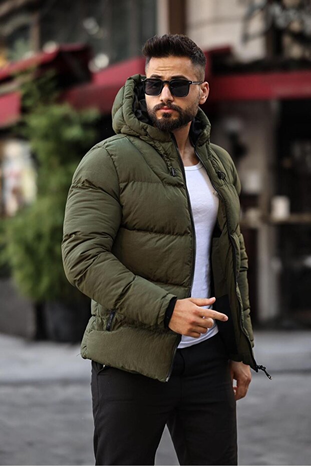 Iceberg Чоловічий куртка Regular Fit, водо- та вітронепроникна | З фіксованим капюшоном, 3 кишені - 3