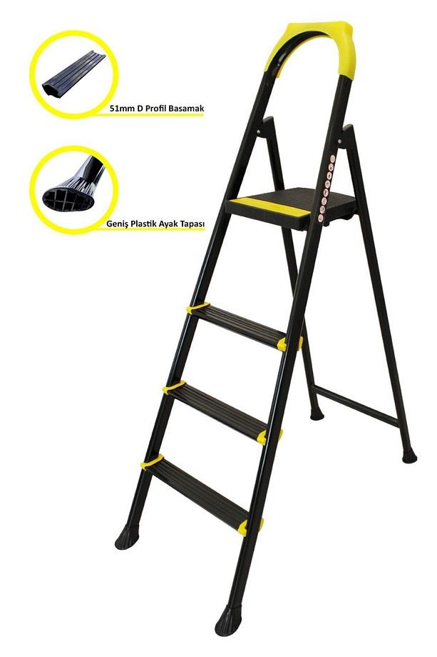 Ertekpa 3 1 Basamaklı Metal Merdiven - 4