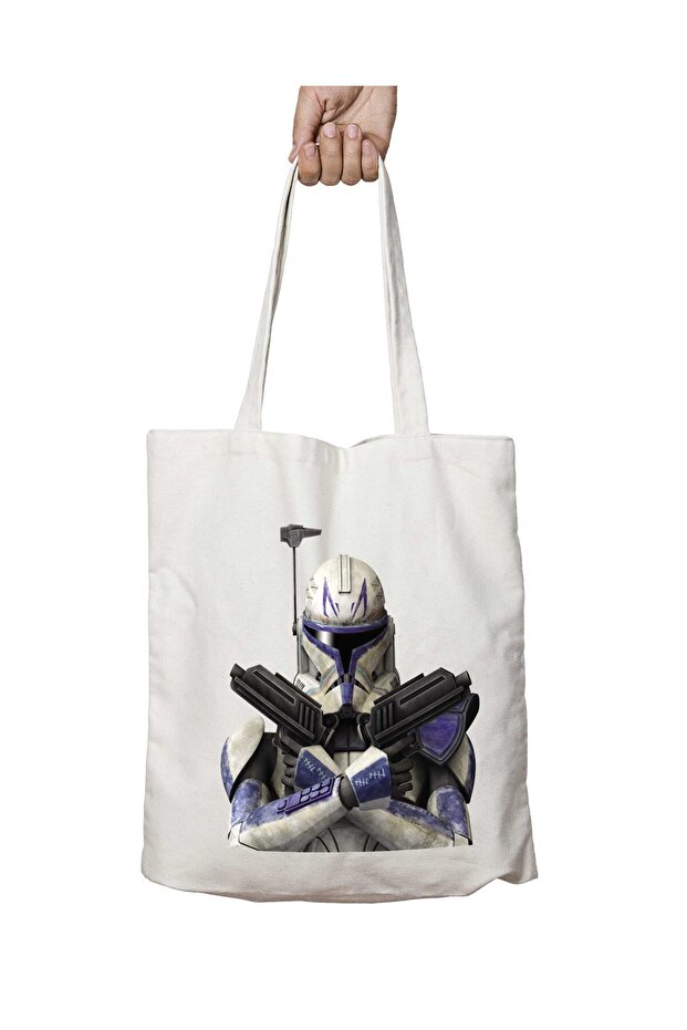 Star Wars Clothing Weapon Two Sides Permanent Washable School Beach Shoulder Tote Bag