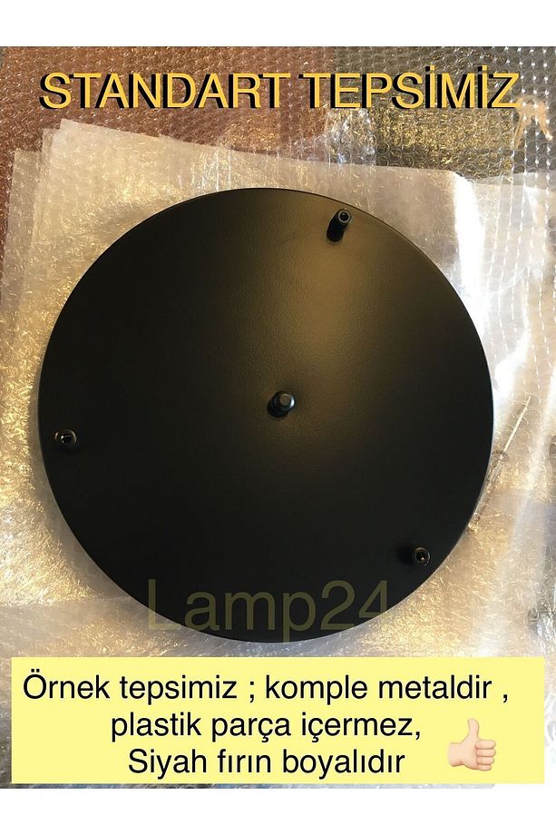 Flower 4’lü Sarkıt Led Ampül Dahil Modern Avize - Bakır Kaplama - 4