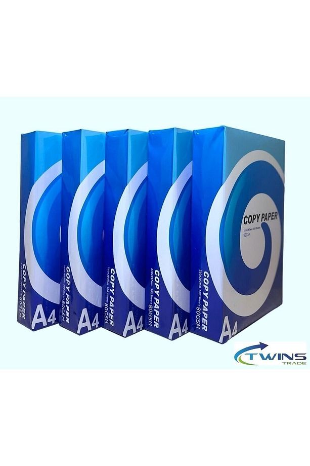 A4 Fotokopi Ve Baskı Kağıtları 1 Top 500*5 Paket 2500 Adet %100 80gsm A4 Kağıt A Kalite - 5