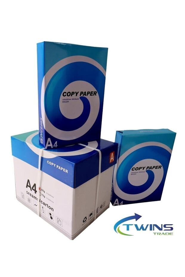 A4 Fotokopi Ve Baskı Kağıtları 1 Top 500*5 Paket 2500 Adet %100 80gsm A4 Kağıt A Kalite - 1